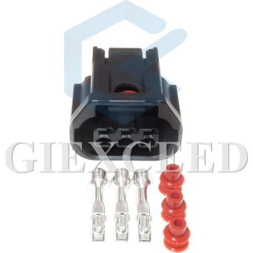 2 Sets 3 Pin 6189-7494 Automotive LED Fog Light Wire Socket Headlight Daytime Running Light Lamp Speaker Connector For Honda