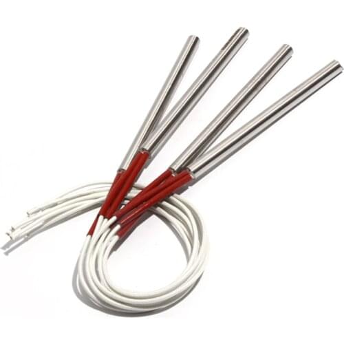 5PCS 10mm Diameter 140~160mm Length Electric Cartridge Heaters 304 Stainless Steel 430W/450W/480W/500W Cylindrical Heating Tube