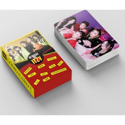 55Pcs/Set Kpop ITZY Lomo Card poster High Quality Photo new Album Member Card For Fans Collection Photocard