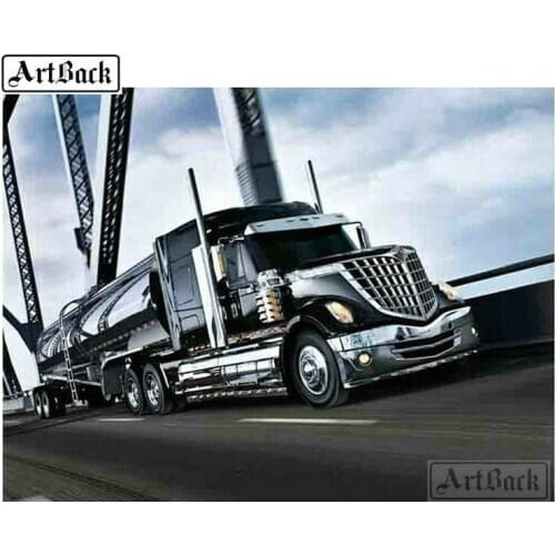 5d diy diamond painting abstract truck picture 3d diamond embroidery rhinestone mosaic home decoration