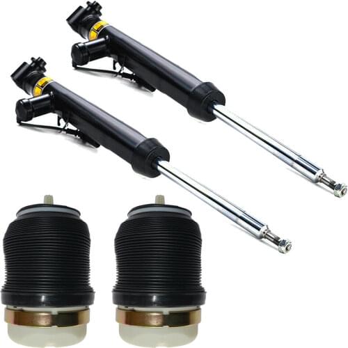 AP01 2x Rear Air Suspension Shock Absorber + 2x Rear Springs FOR Audi A6 S6 4F C6 2004-11 4F0616032L 4F0616032K 4F0616032F
