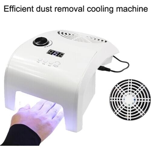 2 in-1 Apparatus for Manicure UV Led Lamp and Vacuum Cleaner 80W Nail Dust Collector for Nail Salon Nail Art Tools