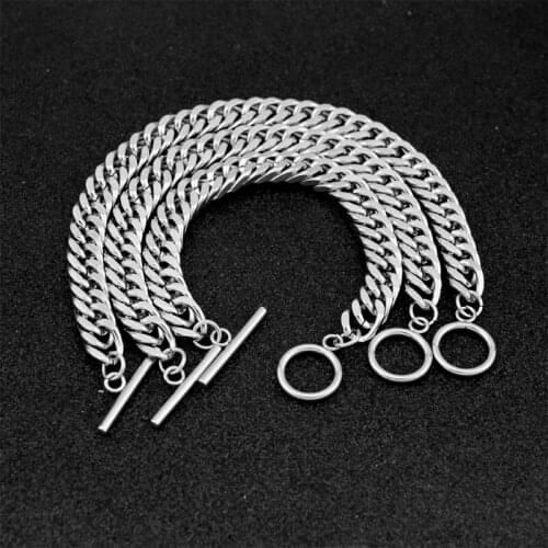 Stainless Steel Chain Bracelet for Women Men Hip Hop Necklace Fashion Jewelry Accessories
