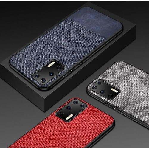 For Honor 20 30 Pro Plus 20S 30S Cover Luxury Cloth Phone Case For Huawei P20 P30 Pro P40 Lite E Nova 3 3i 5T Matte Back Case