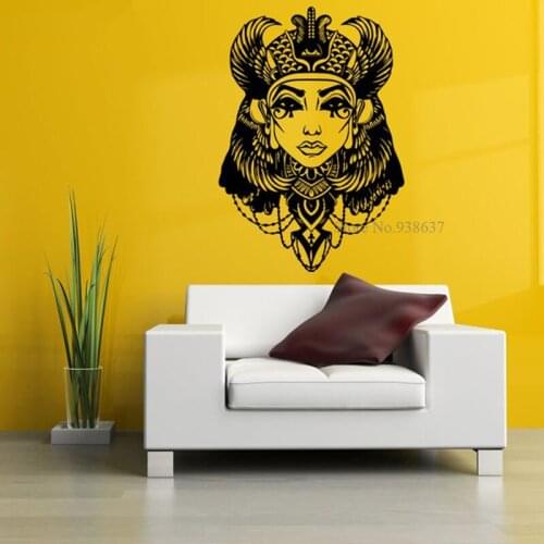 Ancient Egypt Decor Egyptian Queen Living Room Home Decal Removable Vinyl Wall Sticker Mural BD313