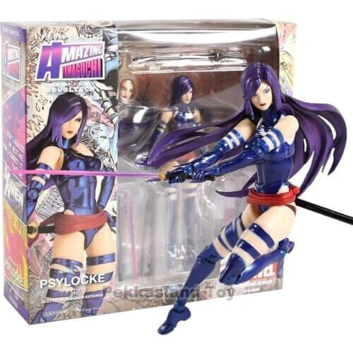 Revoltech Series NO.010 Psylocke PVC Action Figure Collectible Model Toy