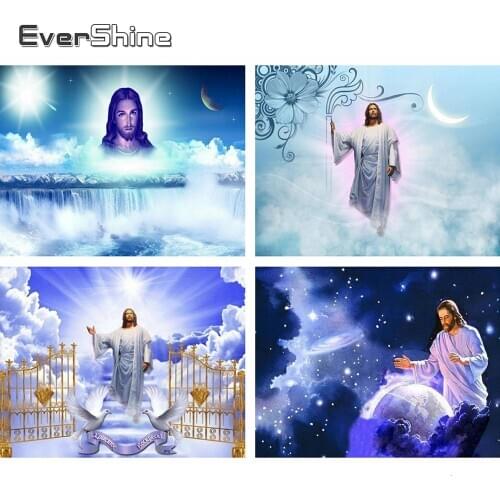 Evershine Diamond Painting Religion Icons Full Square Drill Embroidery Jesus 5D DIY Mosaic Rhinestones Home Decoration