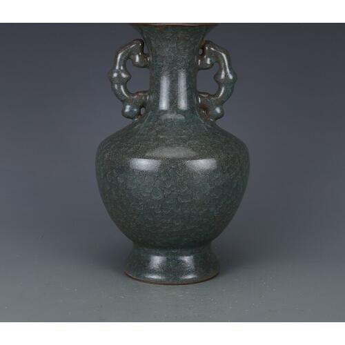 Antique SongDynasty porcelain vase,Ice cracked ear bottle.Hand painting crafts,Decoration collection&adornment,Free shipping