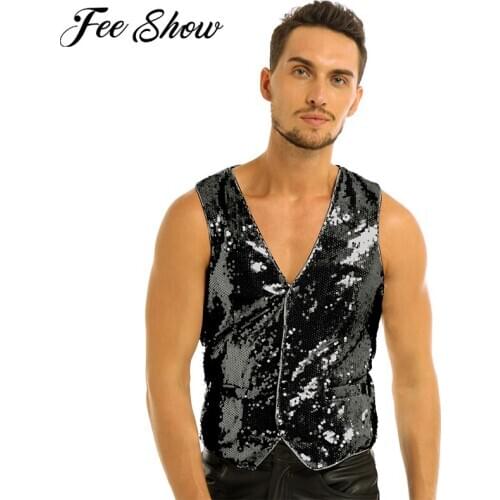 Мужские модные жилеты FEESHOW China At AliExpress