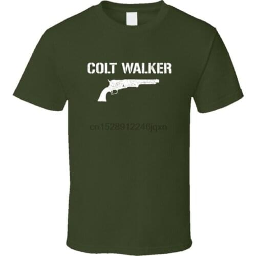 Colt Walker Revolver Military Distressed T Shirt
