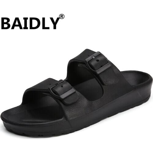 Summer Men Sandals Fashion Couples Beach Sandals Anti-Slip Lightweight Clogs Men Comfortable Jelly Sandal Unisex Garden Slippers