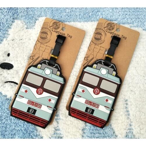 LISM Old Train Anime Travel Accessories Luggage Tag Suitcase ID Address Portable Tags Holder Baggage Labels New