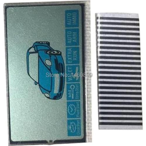 Wholesale 2pcs/lot B9 zebra paper + B9 LCD display for Russian Keychain 2 PCS Starline B9 KGB FX-7 FX7 FX 7 lcd remote control