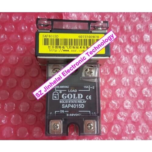 SAP4015D Authentic original GOLD Single phase Solid state relay SSR 15A 3-32VDC 40-480VAC