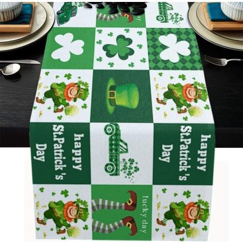 Dining Table Cloth St. Patricks Day Table Waterproof Oilproof Tablecloths For Family Holiday Parties Decor Dining Table Cover
