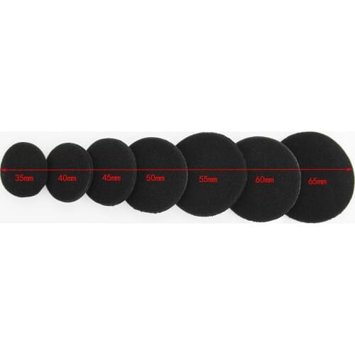 1 Pairs Soft Foam Replacement Ear pad Stereo Headset USB Headset Sleeve Sponge Tip Cover Earbud Cushion Ear Cushions for 35-65mm