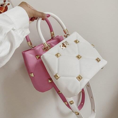 Rivet Bucket Bag Large-capacity Bag Female Purses And Handbag Women Clutch Bags Ladies Hand Bag with Handle