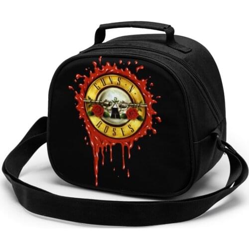 Heavy Metal Children Lunch Bag Lunch Bag Student Portable Insulated Office Lunch Box Picnic Bags Thermal Food Tote Handbag
