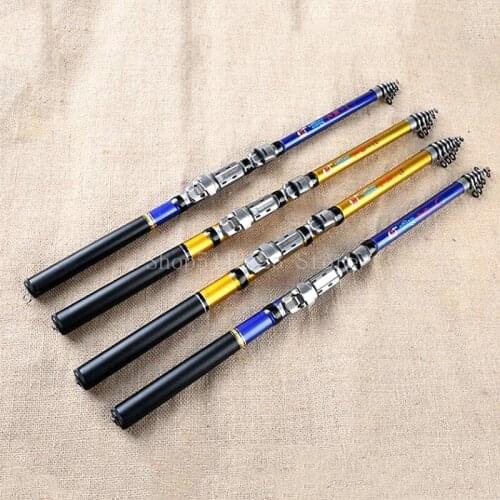 NEW 1.5m 1.8m 2.1m 2.4m 2.7m 3.0m FRP Fishing Rod Super Short Portable Spinning Pole Telescopic Fishing Rod