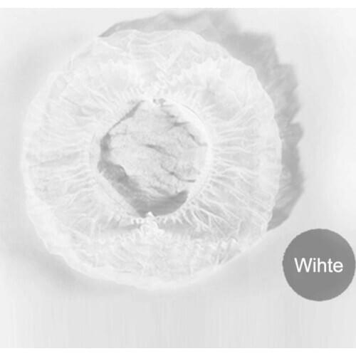 UK 100PCS Disposable Caps Hair Nets Beauty Salon Spa Head Cover Mop Hygiene HOT