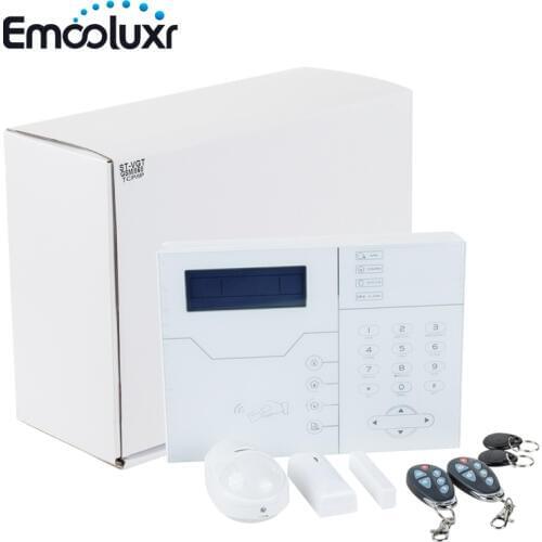 TCP IP GSM SMS APP Control Home Security Alarm System with RJ45 Ethernet Port, Luxury Touchscreen Design, High Quality