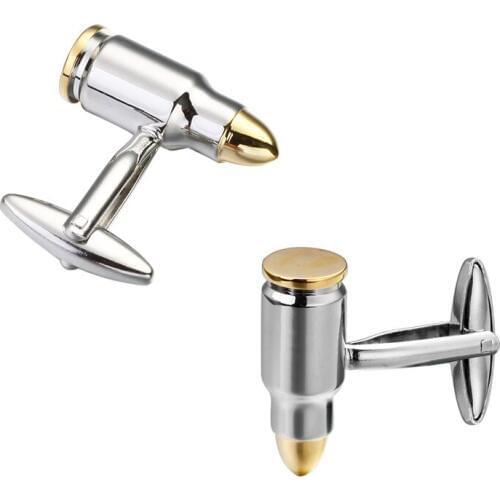 KC high quality copper gold bullet Cufflinks men French shirt wedding Cufflinks wholesale manufacturers