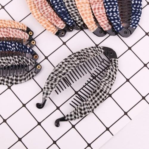 Fish Shape Banana Barrettes Hair Claws Clip Black Brown Hairpins Hair Accessories For Women Hair Clip Clamp