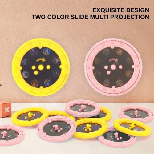 10pcs Slideshows Projection Flashlight Kids Projector Light Toy Cute Cartoon Night Photo Picture Light Bedtime Learning Fun Toy