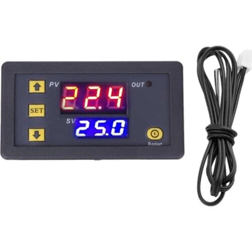 3230 Temperature Controller Digital Display Thermostat Module Temperature Control Switch Micro Heat&Cooling Temperature Control