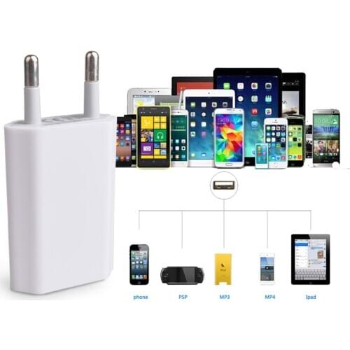 Phone Charger Adaptor, US EU Plug Mobile Phone Wall Charger USB Adapter for LG Nokia for Asus Zenfone for ZTE ZUK Doogee x5 etc