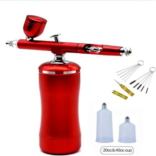 0.3mm Dual Action Airbrush With Compressor Set Spray Gun Accessories Cake Decorating Brushes For Manicure Air Brush Nail Art Car