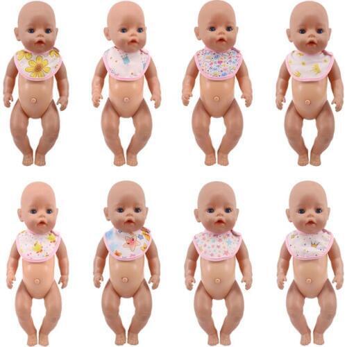 Doll Accessories,Baby Doll Supplies, Saliva Towel, For 18-inch American Dolls And 43 cm Bald Dolls, New Year Gifts For Children
