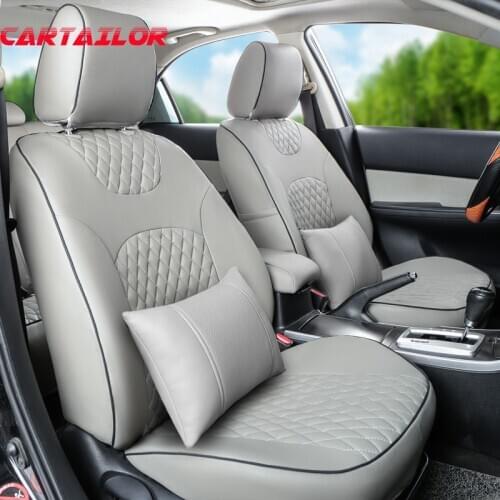 CARTAILOR cover seat protector for suzuki grand vitara car seat covers PU leather interior accessories black seat cushion pad
