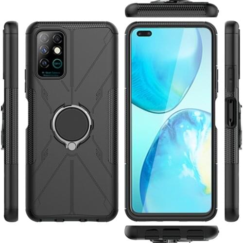 For Infinix Note 8 Case Luxury Ring Back Cover Stand Armor ShockProof Case For Infinix Note8 Infinix X692 Phone Case