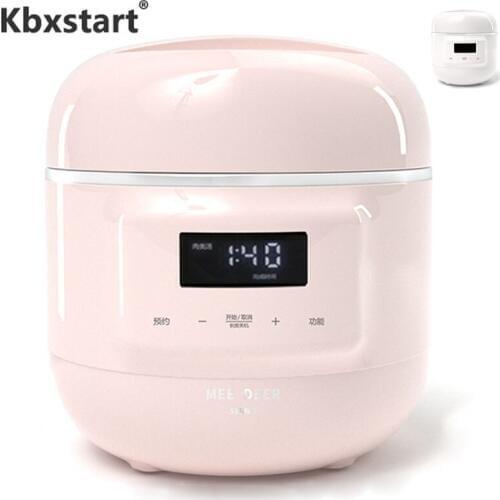 Electric Slow Cooker Mini Automatic Cooking Pot Porridge Soup Cooking Ceramic Liner Baby Supplement Pot Cocinas electricas 0.8L