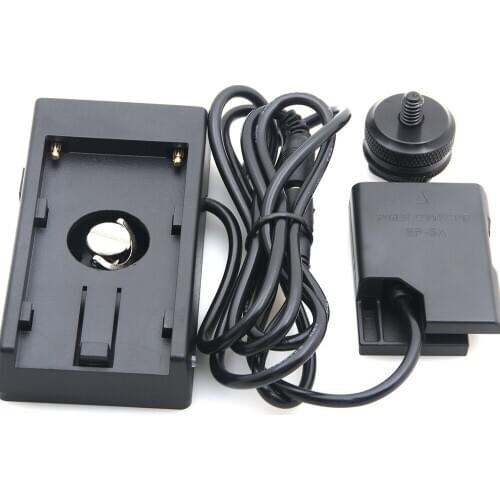 EN-EL14 Dummy Battery Plate +F970 Battery Adapter Mount Plate for Nikon D5600 D5500 D5300