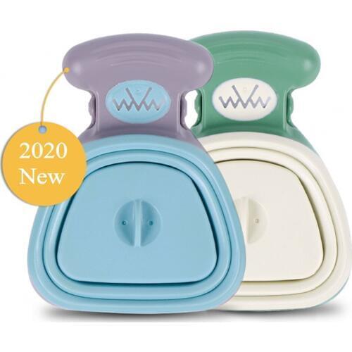 Hot Pet Dog Travel Foldable Pooper Scooper With 1 Roll Decomposable bags Poop Scoop Clean Pick Up Excreta Cleaner Pet Supplies