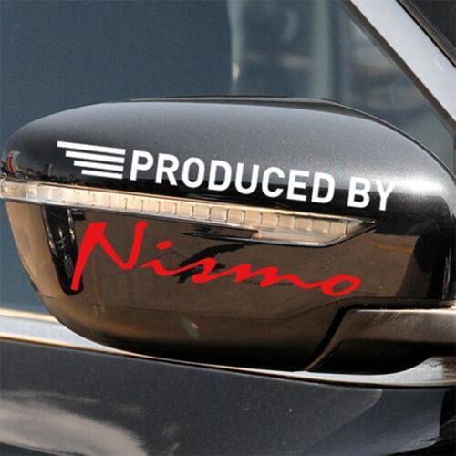 1 Pair Customization NISMO On Car Rearview Mirror Sticker For NISSAN QASHQAI JUKE X-TRAIL TIIDA ALMERA NOTE PRIMERA MARCH TEANA