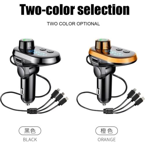 Q15 Car Handsfree Wireless Bluetooth Kit FM Transmitter Car LCD Display MP3 Player USB Charger FM Modulator Car Accessories