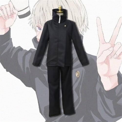 Inumaki Toge Cosplay Costume Top+Pants Halloween Anime Jujutsu Kaisen Cos Boys Men Wome Uniform Full Set