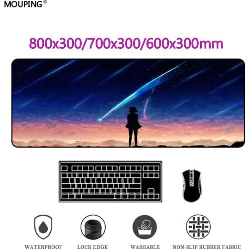 Mouse Pad 70x30 Anime Desk Mat Mousepad Your Name Table Gaming Accessories Carpet Laptop Gamer Anti-slip Mat Rug DropShipping