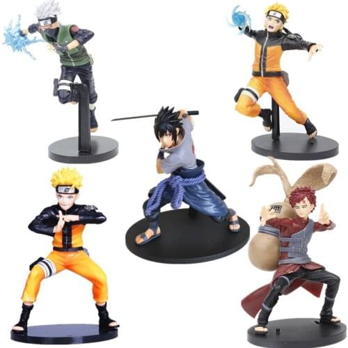 Naruto Shippuden Doll Toys Uzumaki Naruto Kakashi Curse Yin Sasuke Gaara PVC Model Collection Decoration Classic Creative Toys