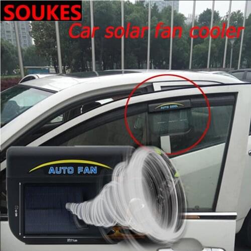 Solar Car Cooler Radiator Auto Air Vent Cooling Fan For Skoda Octavia A5 A7 Kodiaq Superb 2 Rapid Fabia 1 Porsche 911 Cayenne
