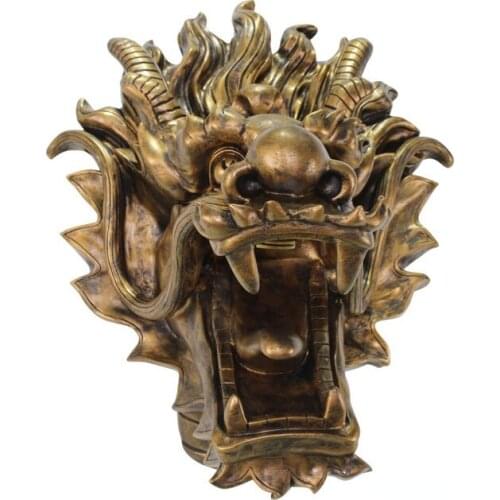 Wall-mounted outdoor fountain/imitation stone carving faucet spouting nozzle/pool landscape water decoration/wall water nozzle