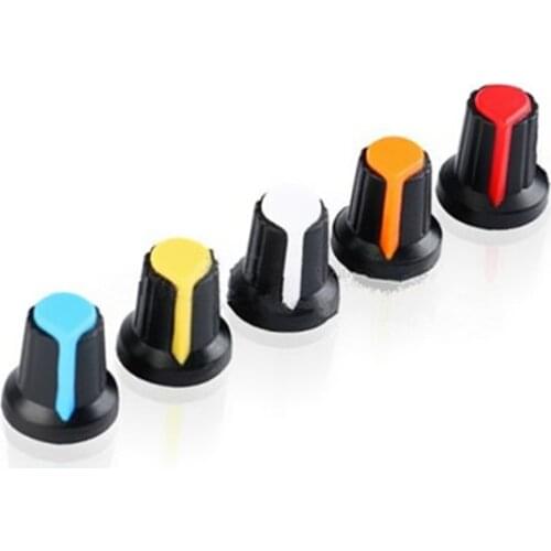 20pcs/lot New WH148 potentiometer knob cap Yellow Orange Blue White Red 15X17mm AG2 knob