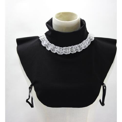 New arrival pearl white pearl fashion shirt lace sweater Elegant False decorative high collar pile pointed Shirt False Collar