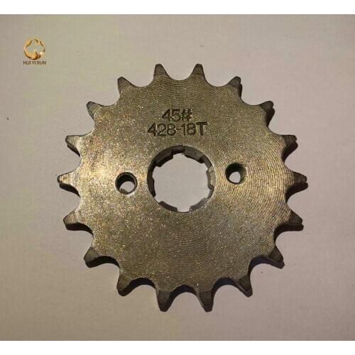 Front Engine Sprocket 428# 18Teeth 20mm For 428 Chain With Plate Locker Motorcycle Dirt Bike PitBike ATV Quad Parts