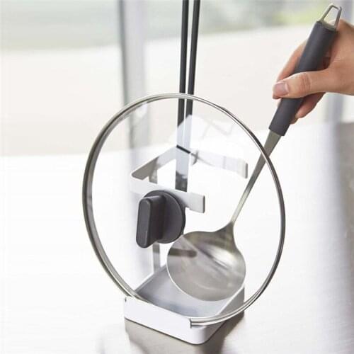 Cutting board Pot Lid Shelf Kitchen Organizer Pan Cover Kitchenware Stand Spoon Holder Pot Rack Kitchen Rack Accessories
