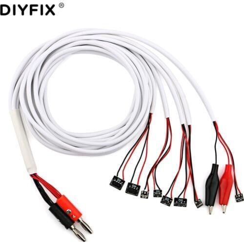 DIYFIX Current Test Cable for iPhone XS/Max/XR/8/8P/7/7P/6/6S/6SP/5S/5/4S/4 Phone Failure Detect Repair Tool with Alligator Clip
