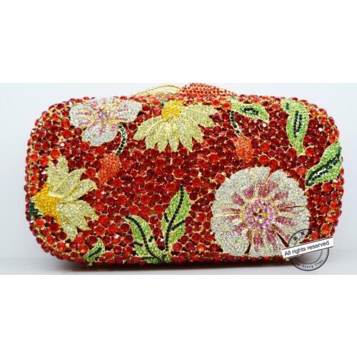 Newest Luxury ladies clutch evening bags Gold crystal Clutch bags banquet bags women soiree handbag prom Bling bag 88257